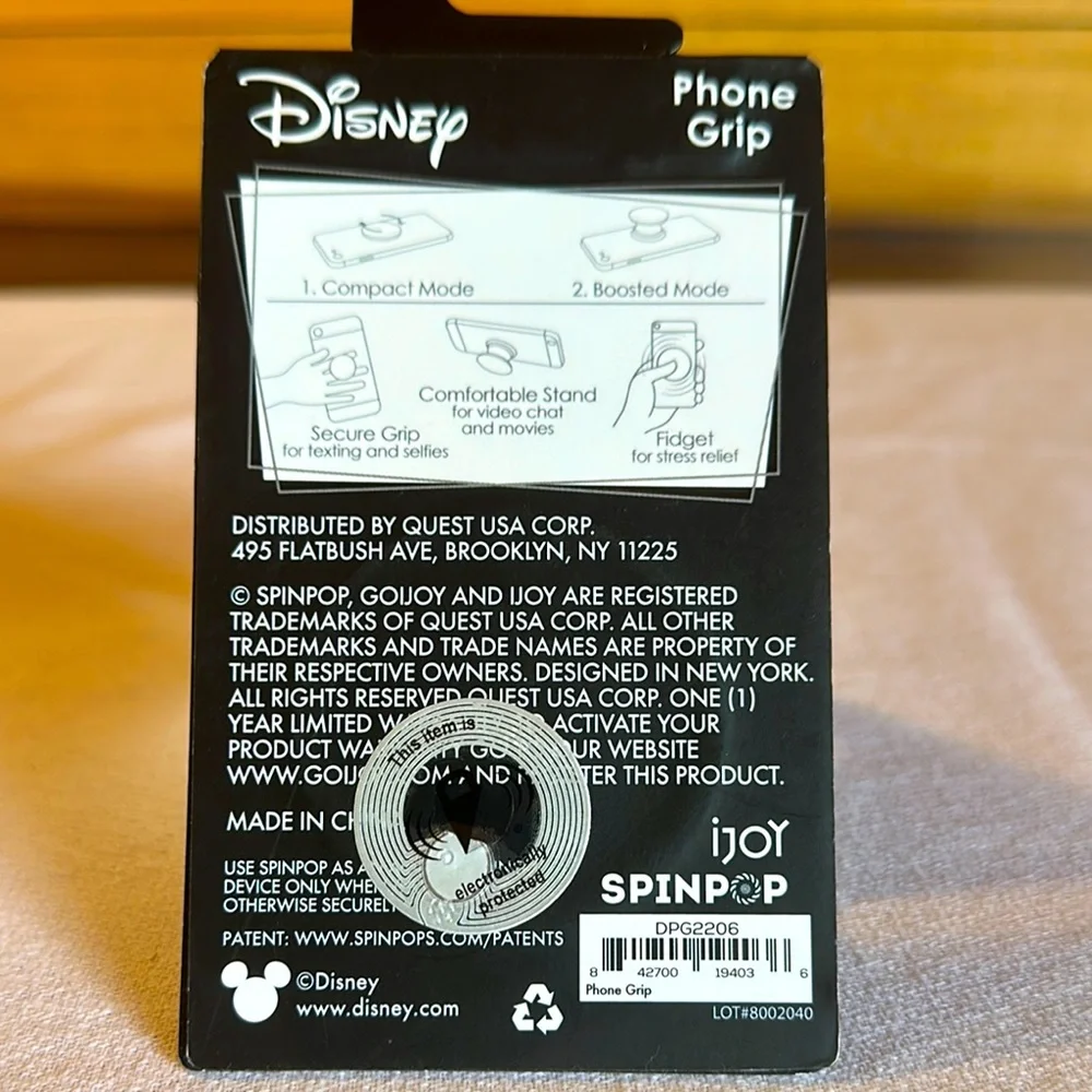 Disney Phone Clip Red and Black  with Iconic Design